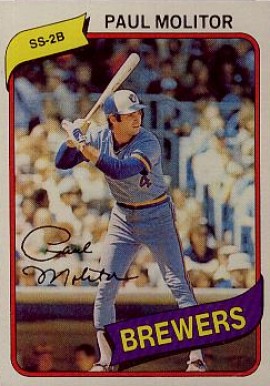 1980 Topps Paul Molitor #406 Baseball Card