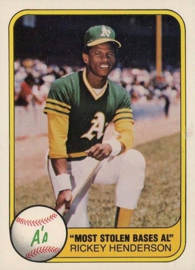 1981 Fleer Rickey Henderson #351 Baseball Card