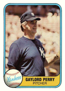 1981 Fleer Gaylord Perry #91 Baseball Card