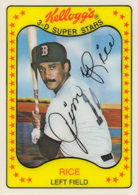 1981 Kellogg's Jim Rice #9 Baseball Card