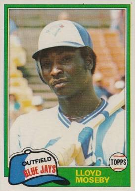 1981 Topps Lloyd Moseby #643 Baseball Card