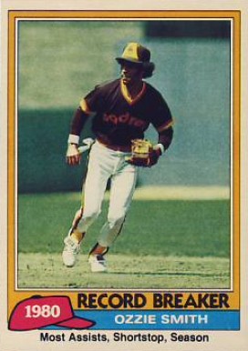 1981 Topps Ozzie Smith (Record Breaker) #207 Baseball Card