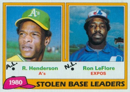 1981 Topps Stolen Base Leaders #4 Baseball Card