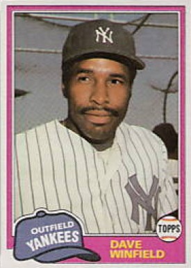 1981 Topps Dave Winfield #855 Baseball Card