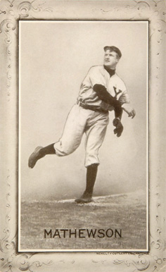 1907 Novelty Cutlery Postcards Christy Mathewson # Baseball Card
