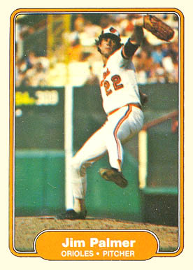 1982 Fleer Jim Palmer #175 Baseball Card