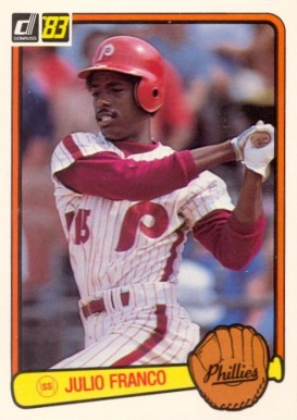 1983 Donruss Julio Franco #525 Baseball Card