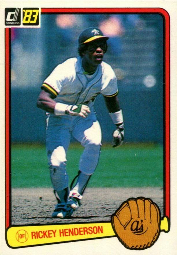 1983 Donruss Rickey Henderson #35 Baseball Card