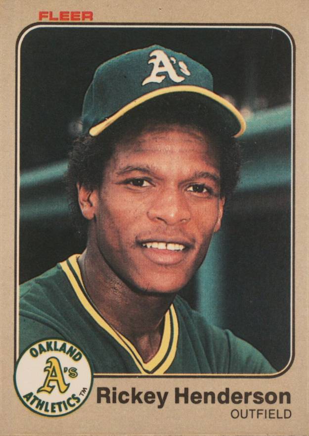 1983 Fleer Rickey Henderson #519 Baseball Card