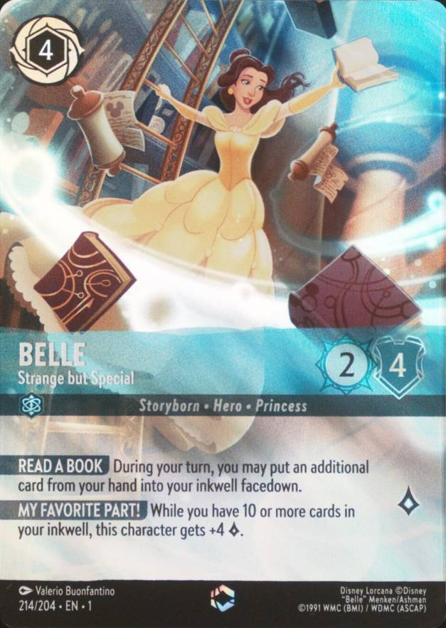 2023 Disney Lorcana EN 1-the First Chapter Belle - Strange But Special #214 Non-Sports Card