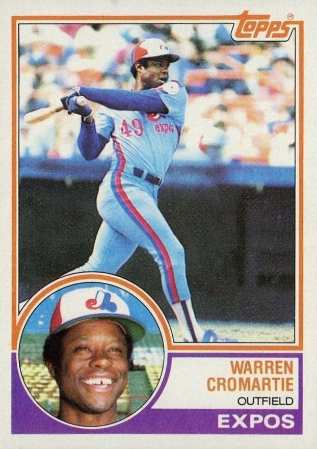1983 Topps Warren Cromartie #495 Baseball Card