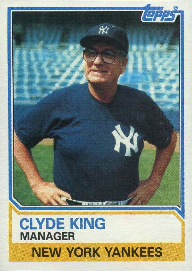 1983 Topps Clyde King #486 Baseball Card