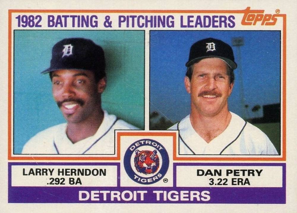 1983 Topps Tigers Batting & Pitching Leaders #261 Baseball Card