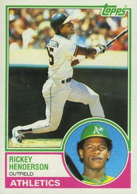 1983 Topps Rickey Henderson #180 Baseball Card
