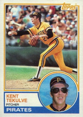 1983 Topps Kent Tekulve #17 Baseball Card