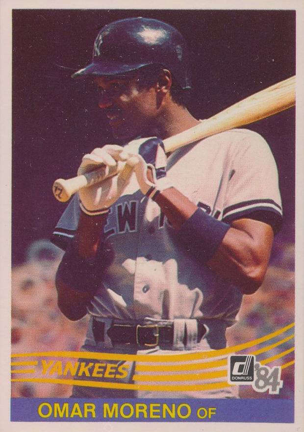 1984 Donruss Omar Moreno #637 Baseball Card