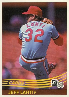 1984 Donruss Jeff Lahti #327 Baseball Card