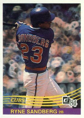 1984 Donruss Ryne Sandberg #311 Baseball Card