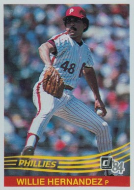 1984 Donruss Willie Hernandez #163 Baseball Card