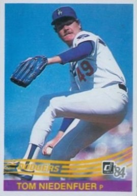 1984 Donruss Tom Niedenfuer #128 Baseball Card