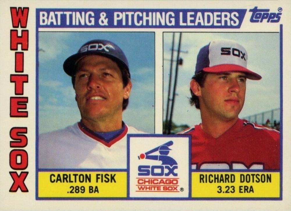 1984 Topps Tiffany White Sox Batting & Pitching Leaders #216 Baseball Card