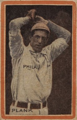 1910 Orange Borders Eddie Plank # Baseball Card