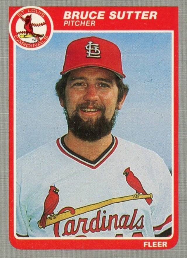 1985 Fleer Bruce Sutter #241 Baseball Card