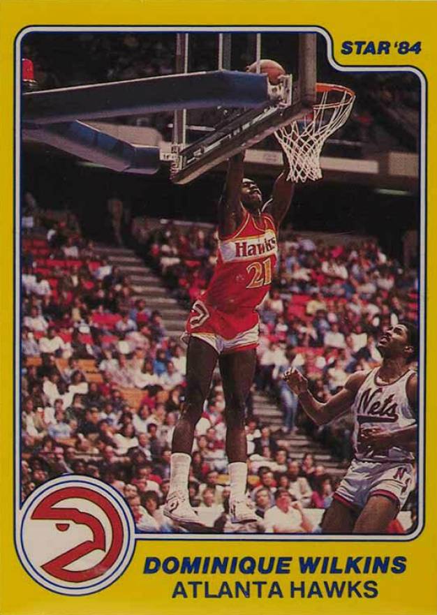 1983 Star All-Rookies Dominique Wilkins #8 Basketball Card