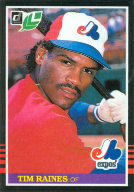 1985 Leaf Tim Raines #218 Baseball Card