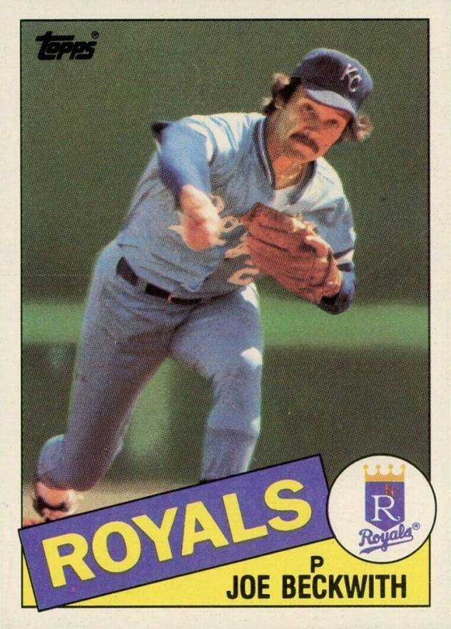 1985 Topps Joe Beckwith #77 Baseball Card