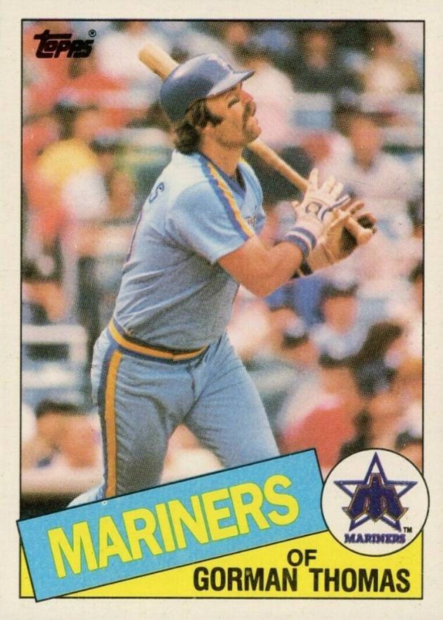 1985 Topps Gorman Thomas #202 Baseball Card