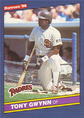 1986 Donruss Tony Gwynn #112 Baseball Card