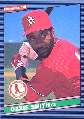 1986 Donruss Ozzie Smith #59 Baseball Card