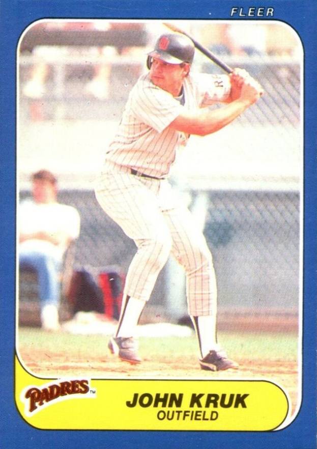 1986 Fleer Update John Kruk #U-61 Baseball Card