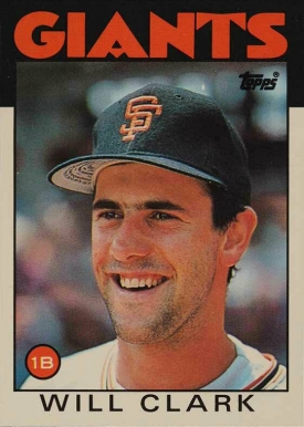 1986 Topps Traded Will Clark #24T Baseball Card