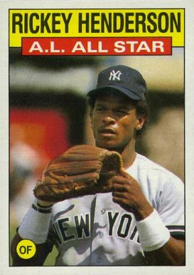 1986 Topps Rickey Henderson (All-Star) #716 Baseball Card