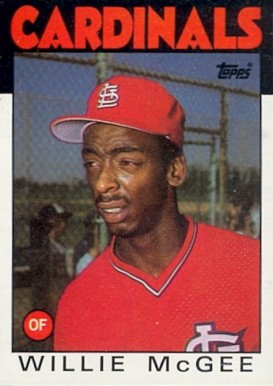 1986 Topps Willie McGee #580 Baseball Card