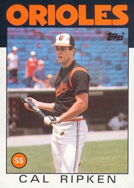1986 Topps Cal Ripken #340 Baseball Card Value Price Guide