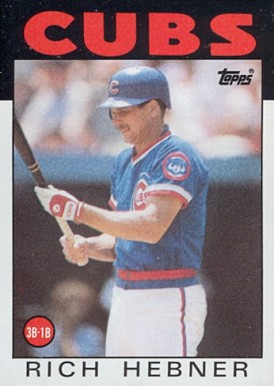 1986 Topps Rich Hebner #19 Baseball Card