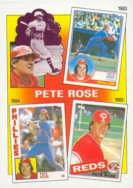 1986 Topps Pete Rose #7 Baseball Card