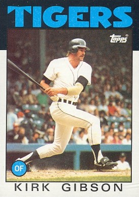 1986 Topps Kirk Gibson #295 Baseball Card