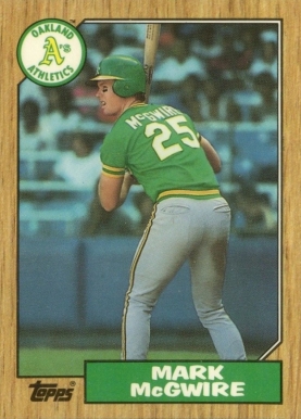 1987 Topps Tiffany Mark McGwire #366 Baseball Card