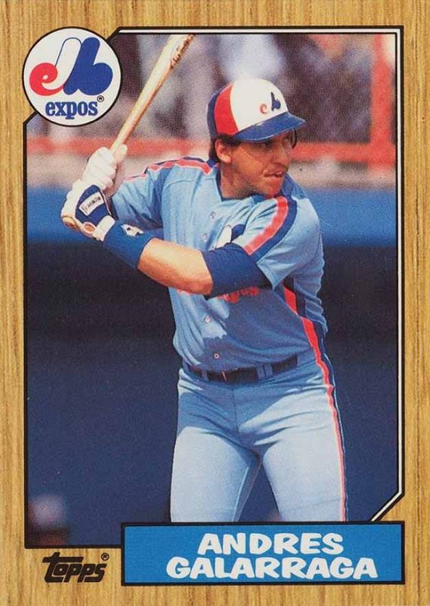 1987 Topps Tiffany Andres Galarraga #272 Baseball Card