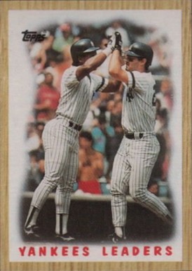 1987 Topps Yankees Leaders #406 Baseball Card