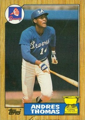 1987 Topps Andres Thomas #296 Baseball Card