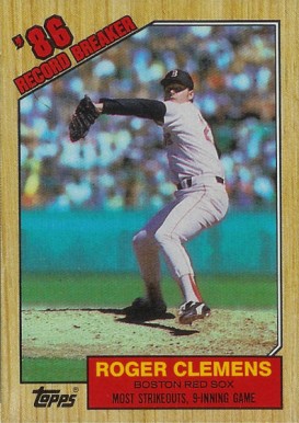 1987 Topps Roger Clemens #1 Baseball Card