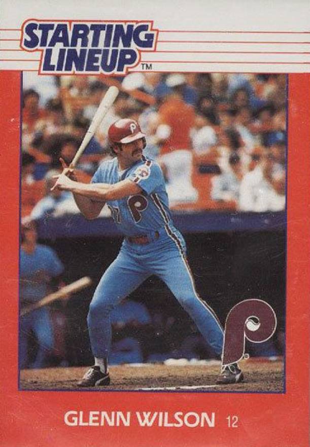 1988 Kenner Starting Lineup Glenn Wilson # Baseball Card