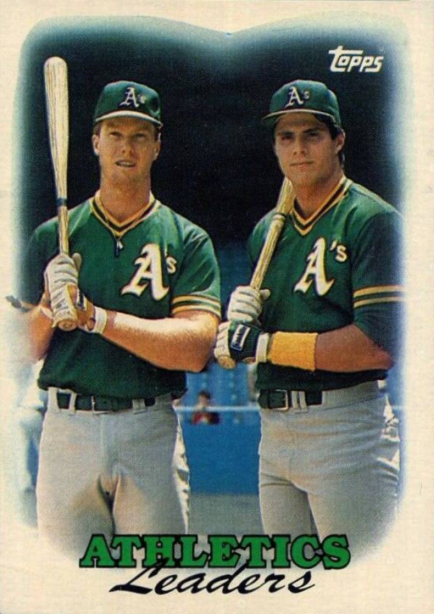 1988 Topps A's Leaders #759 Baseball Card