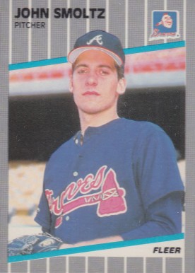 1989 Fleer John Smoltz #602 Baseball Card