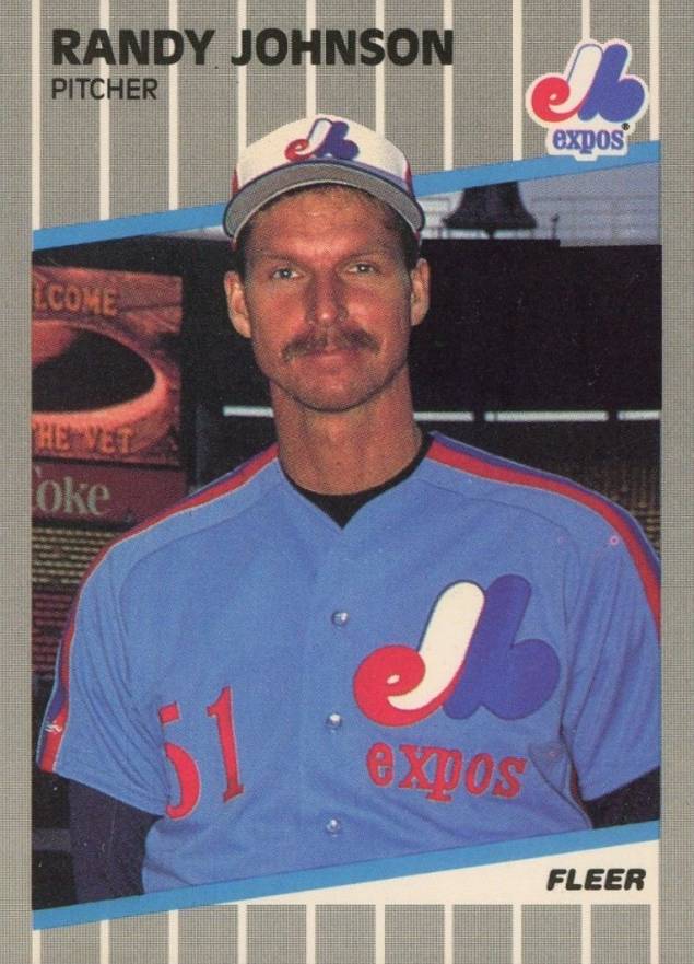 1989 Fleer Randy Johnson #381n Baseball Card